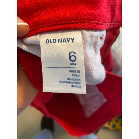 Red old navy pants - Tall - Picture 3 of 3